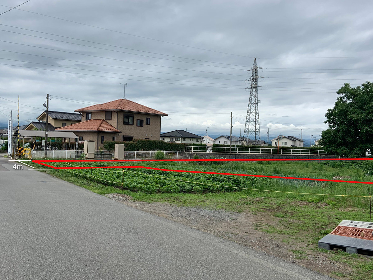 佐久市長土呂の土地1